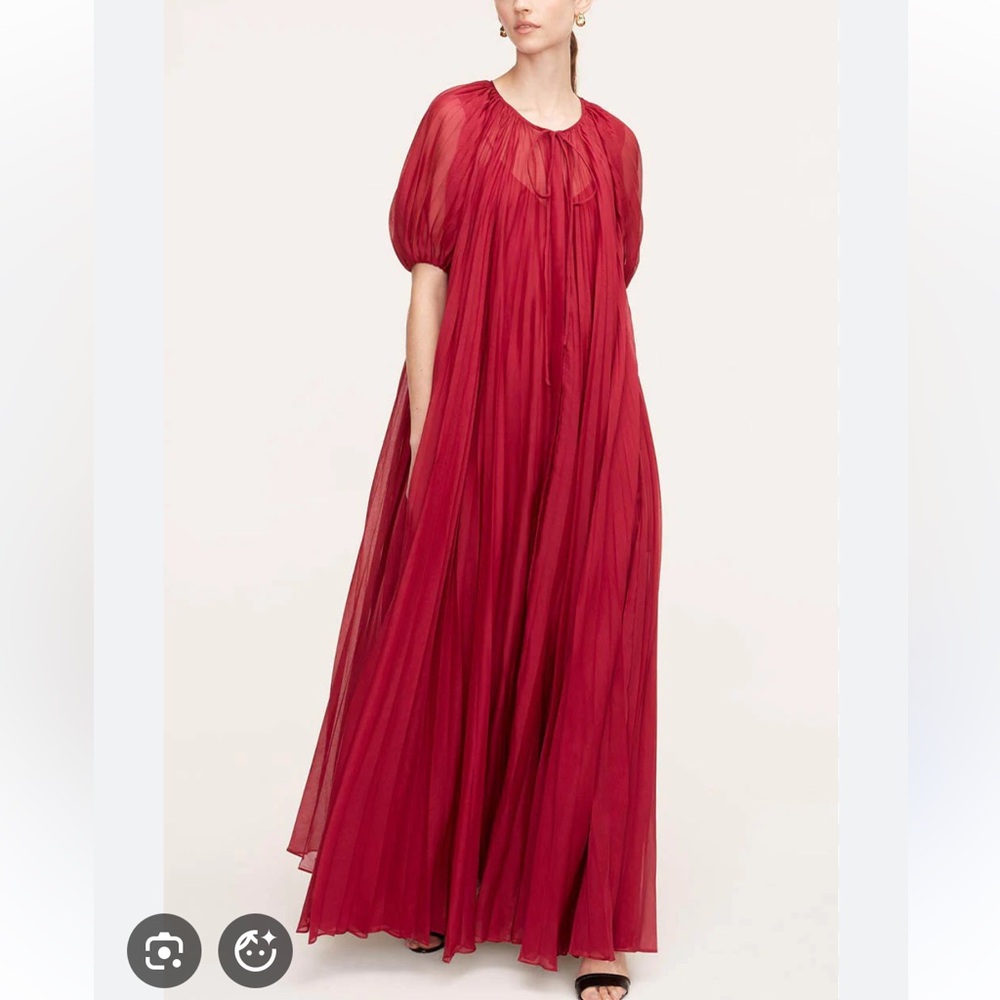 Rebecca Taylor Sunburst Pleat Maxi Dress